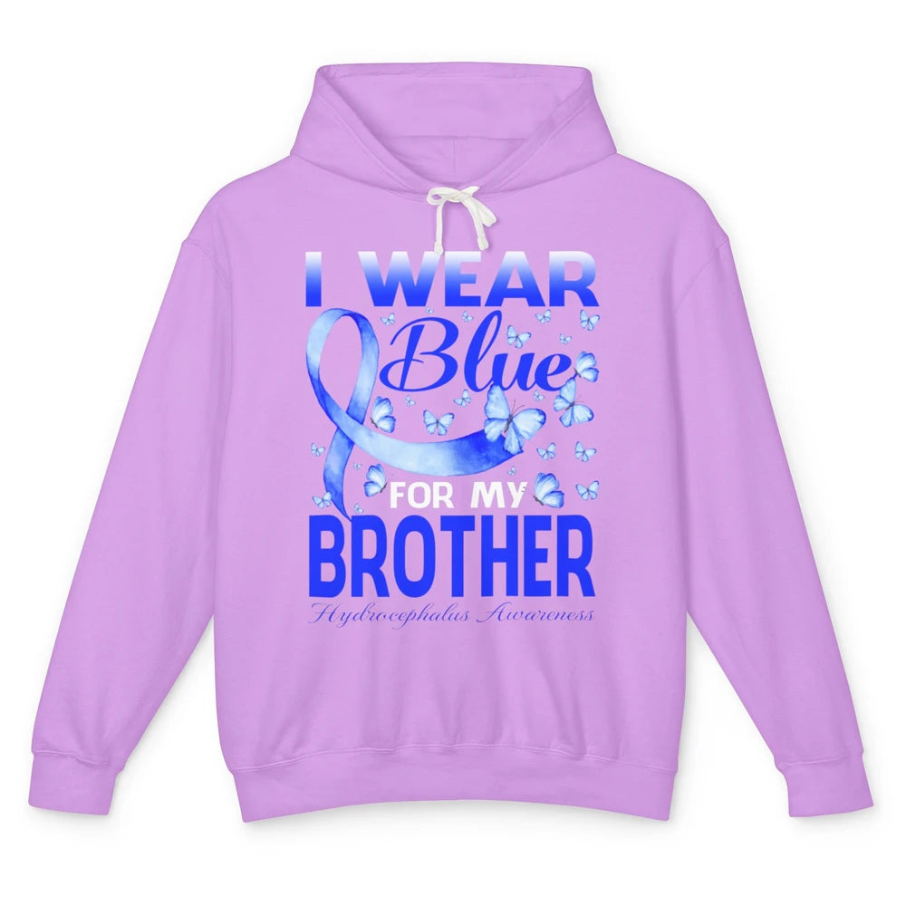 Wear Blue For Brother Warrior Hydrocephalus Cancer Awareness Unisex Lightweight Hoodie