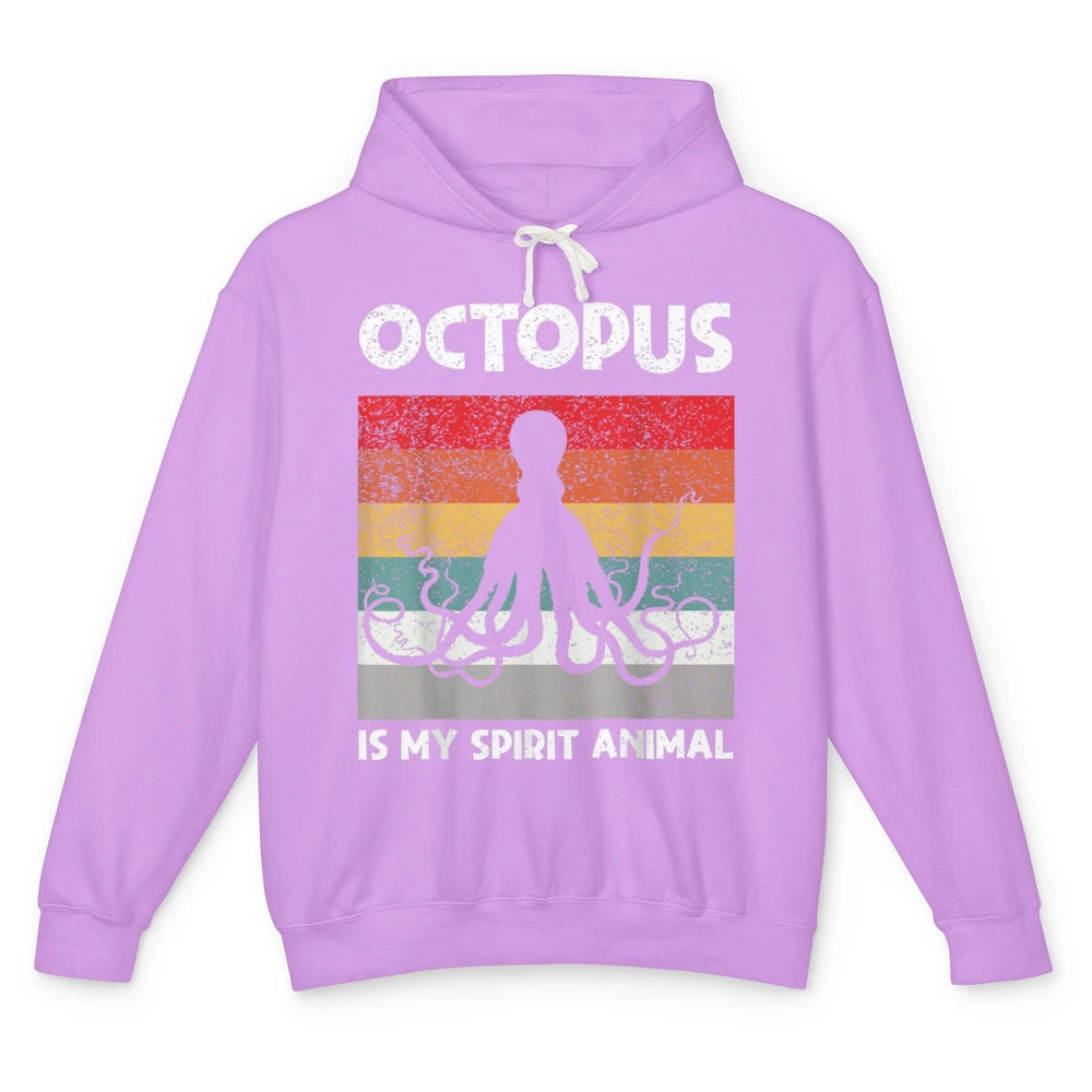 Funny Octopus My Spirit Animal Kraken Sea Marine Creature Unisex Lightweight Hoodie