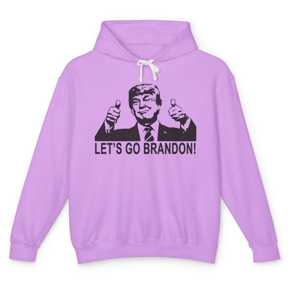 Funny Trump Let's Go Brandon Republican Anti Liberal Gift Unisex Lightweight Hoodie