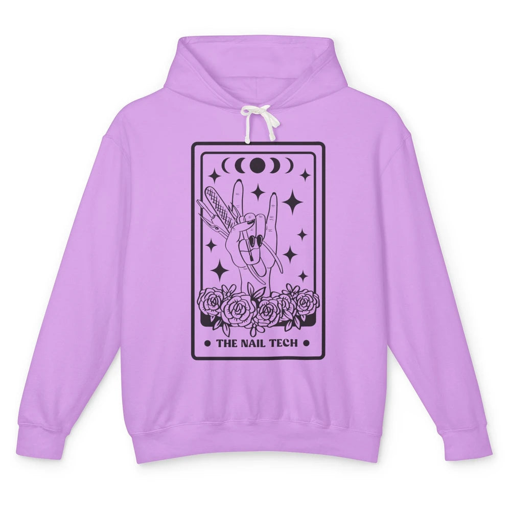 The Nail Tech Tarot Card Beautician Nail Boss Cosmetology Unisex Lightweight Hoodie