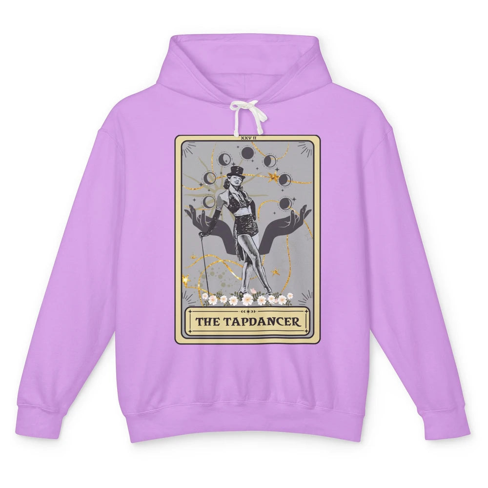 Retro The Tapdancer Tarot Card Tapdancing Halloween Dancer Unisex Lightweight Hoodie