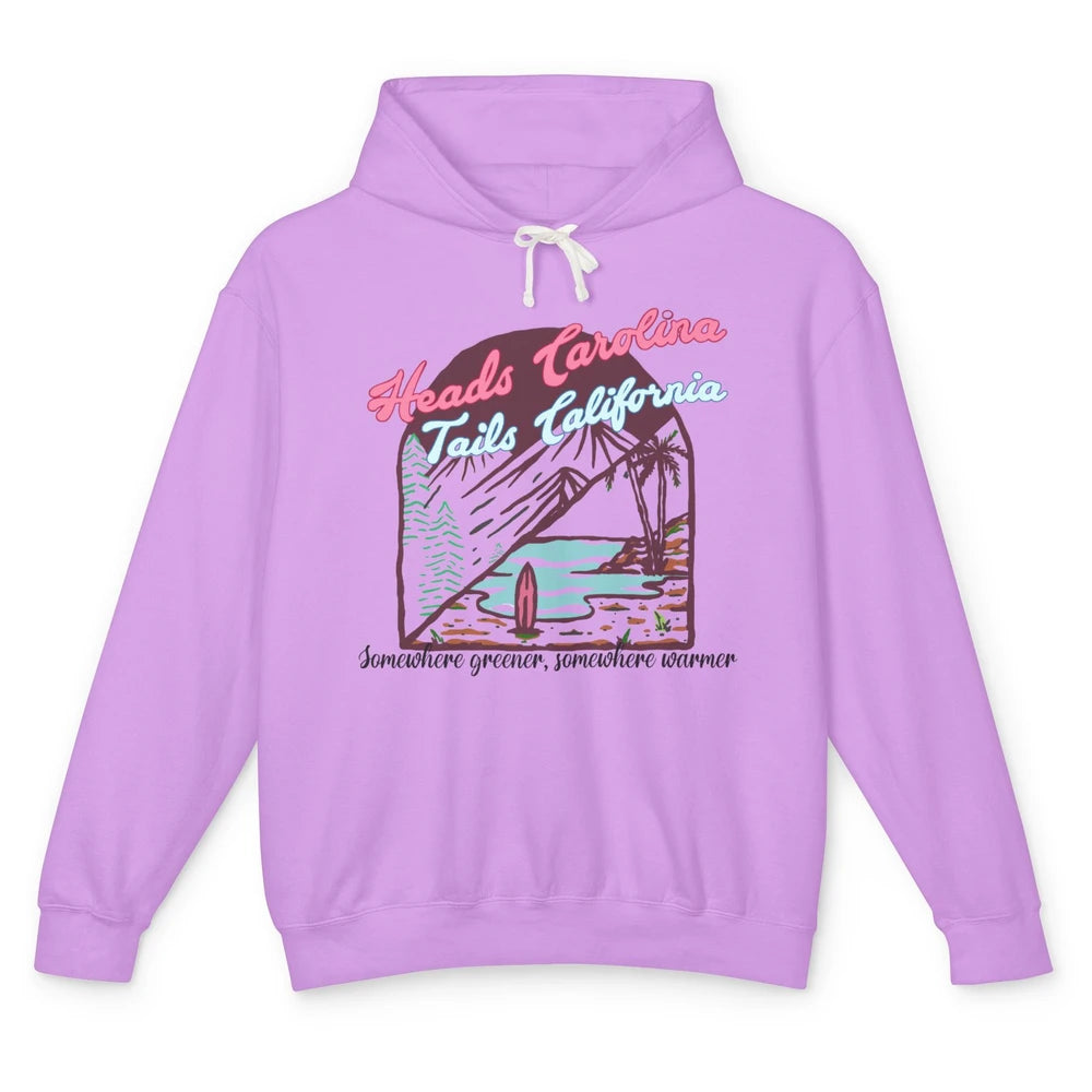 Heads Carolina Tail California Western Summer Beach Paradise Unisex Lightweight Hoodie