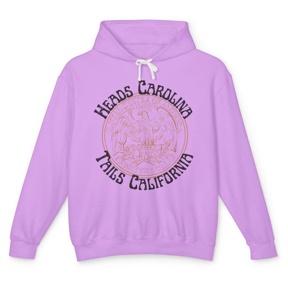 Vintage Heads Carolina Tail California US Western Country Unisex Lightweight Hoodie