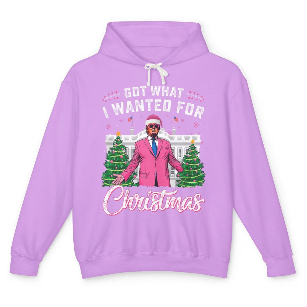 Funny Got What I Wanted For Christmas Trump Political Sarcastic Donald Trump Xmas Unisex Lightweight Hoodie