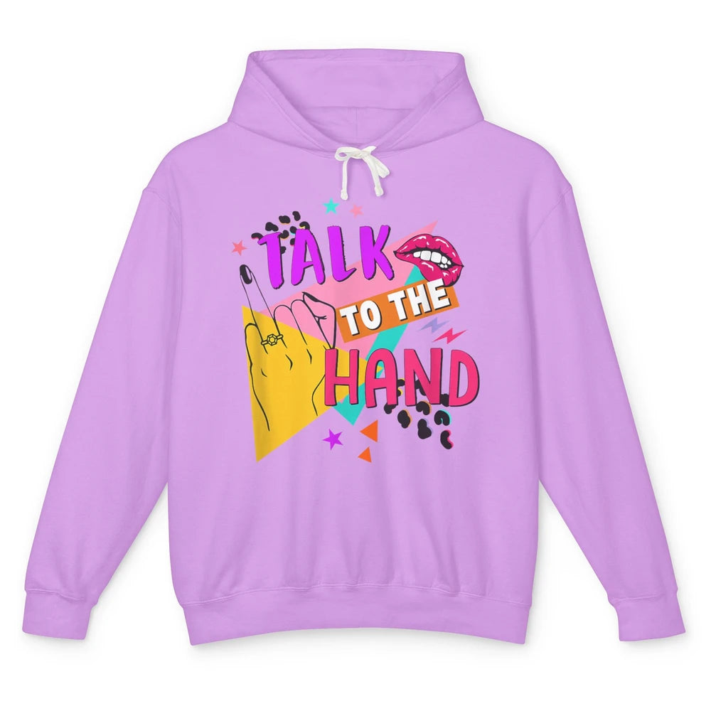 Talk To Hand Bride Retro 90s Bachelorette Bridal Engagement Unisex Lightweight Hoodie