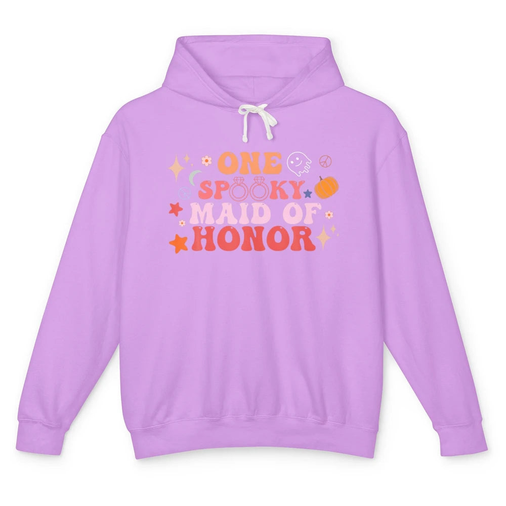 Spooky Maid Of Honor Halloween Bachelorette Party Engagement Unisex Lightweight Hoodie