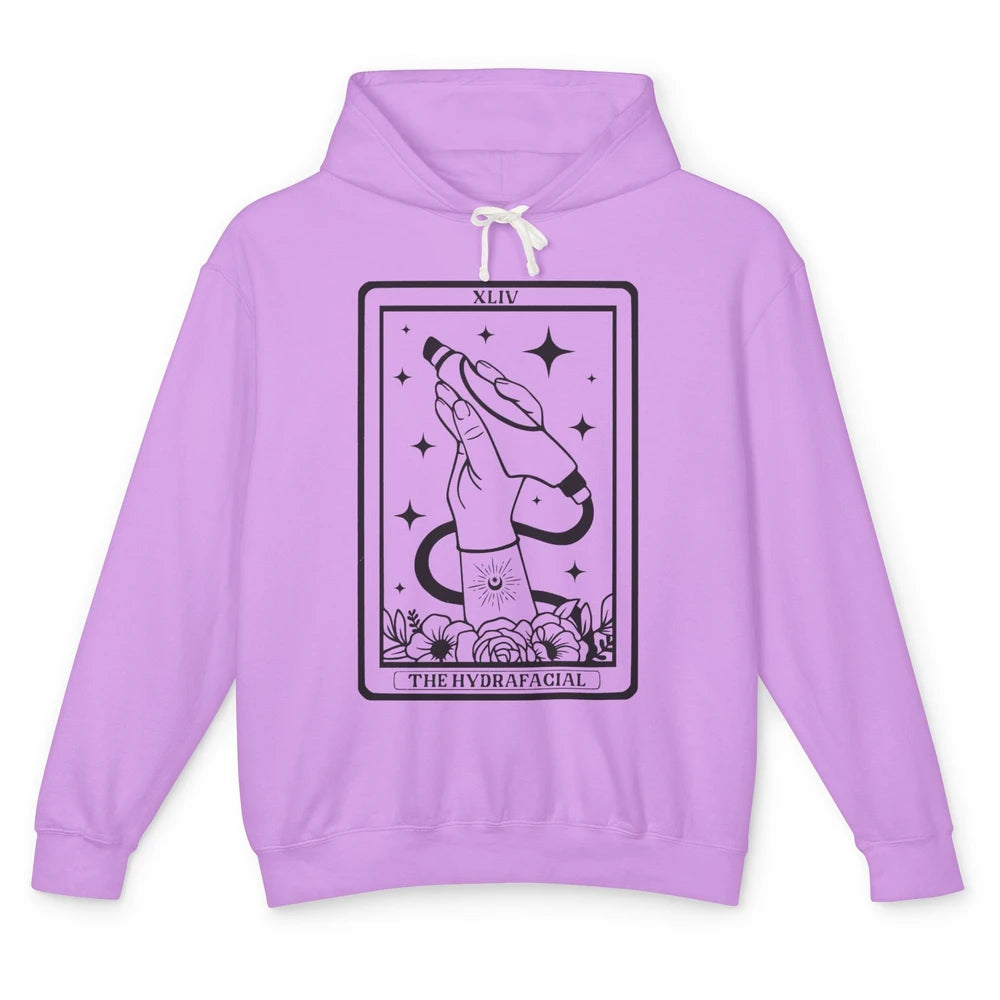 The Hydrafacial Tarot Card Skin Treatment Cosmetologist Life Unisex Lightweight Hoodie