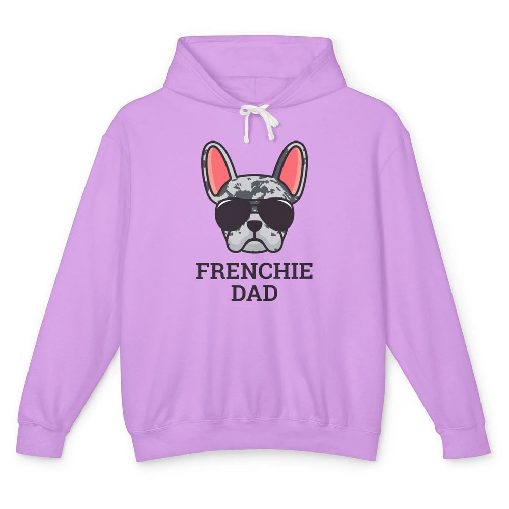 Blue Merle French Dad Frenchie Bulldog Cool Pet Owner Father Unisex Lightweight Hoodie