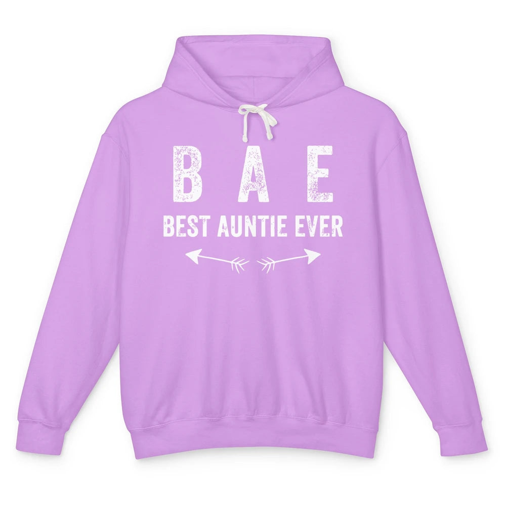 Retro Funny Best Auntie Ever BAE Sisters Aunts Gift Unisex Lightweight Hoodie