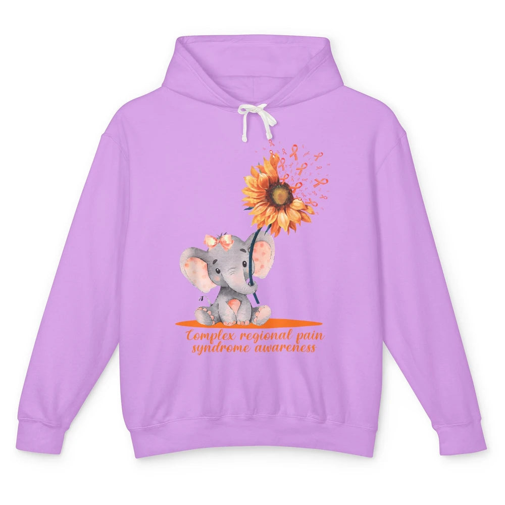 Complex Regional Pain Syndrome Sunflower Baby Elephant CRPS Unisex Lightweight Hoodie