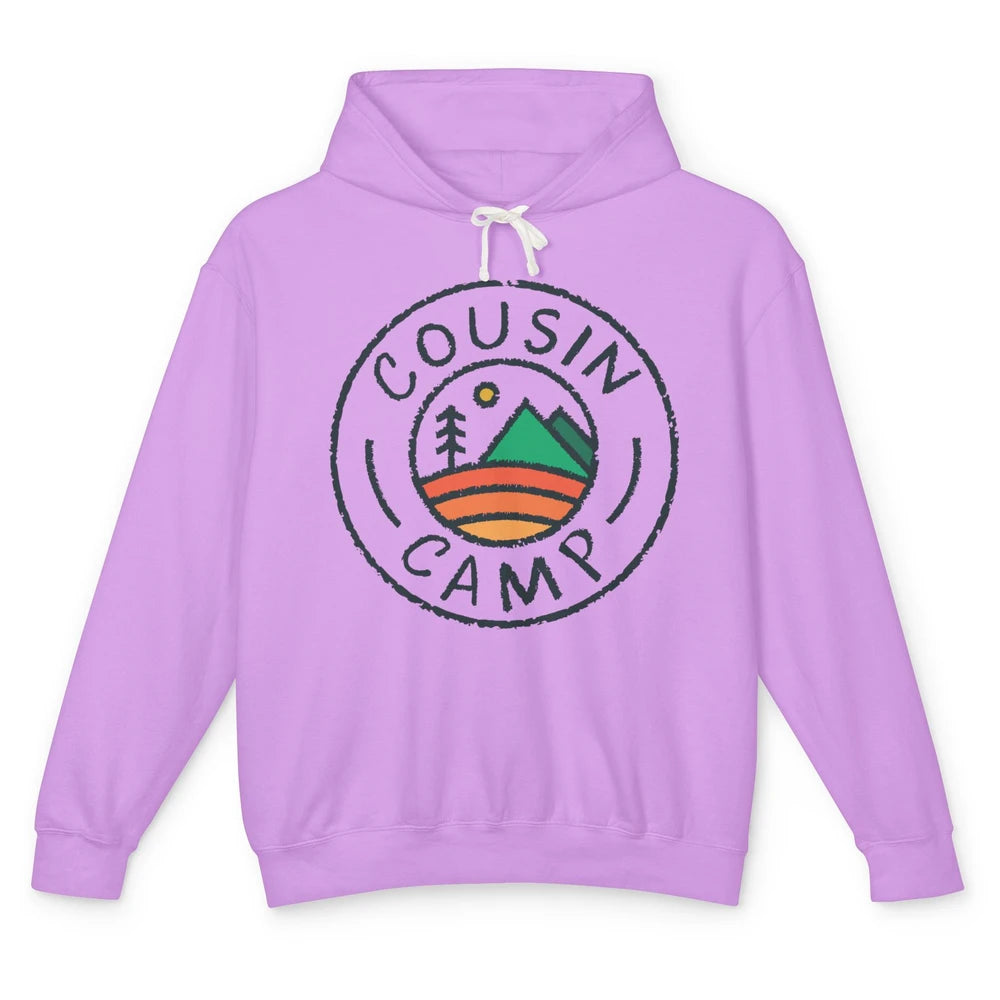 Cousin Camp Camping Family Camping Friends Camping Club Gift Unisex Lightweight Hoodie