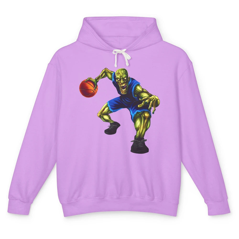 Zombie Basketball Halloween Basketball Players Scary Costume Unisex Lightweight Hoodie