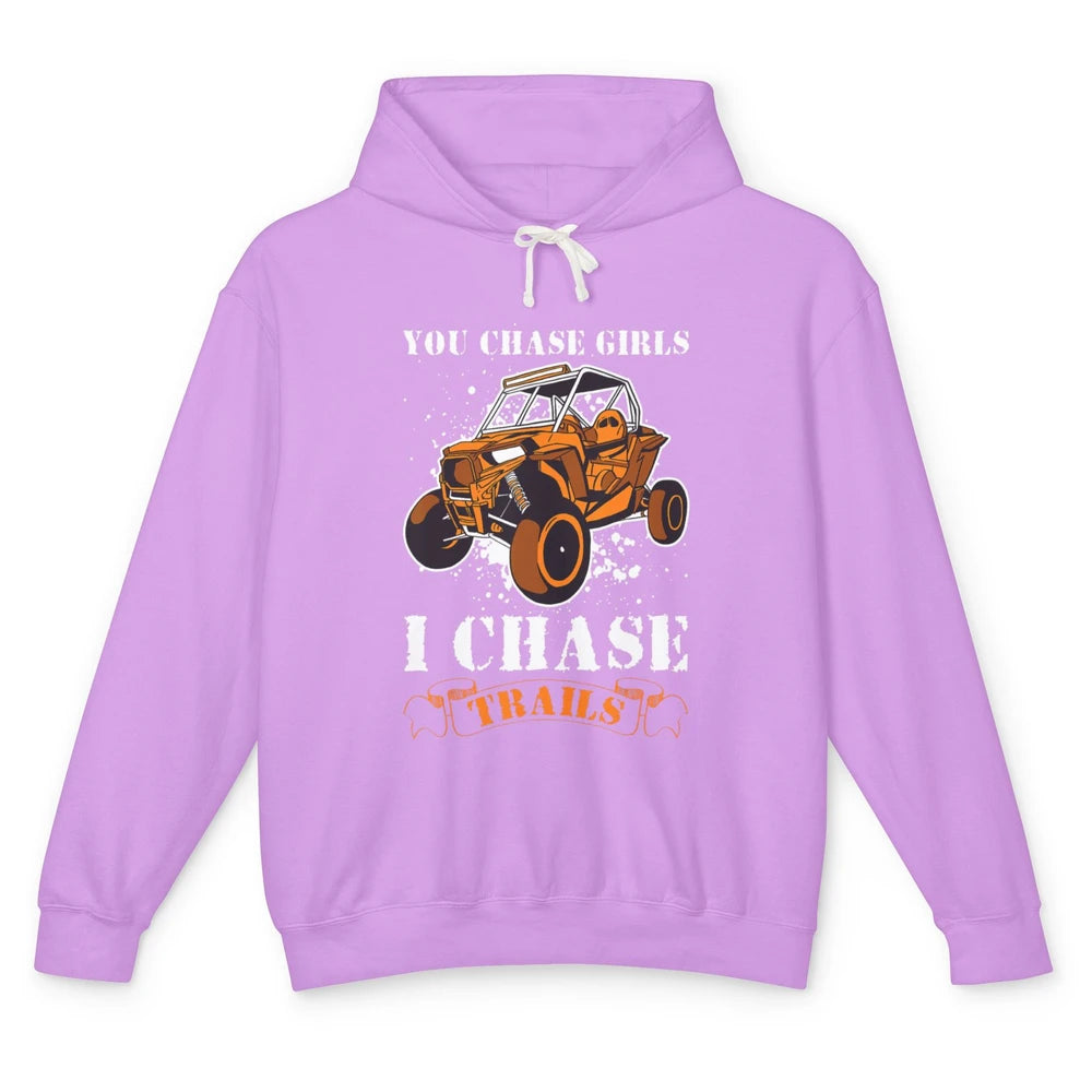 Retro Chase Trails Mud Rider Dirty UTV SXS Rider Offroad Unisex Lightweight Hoodie