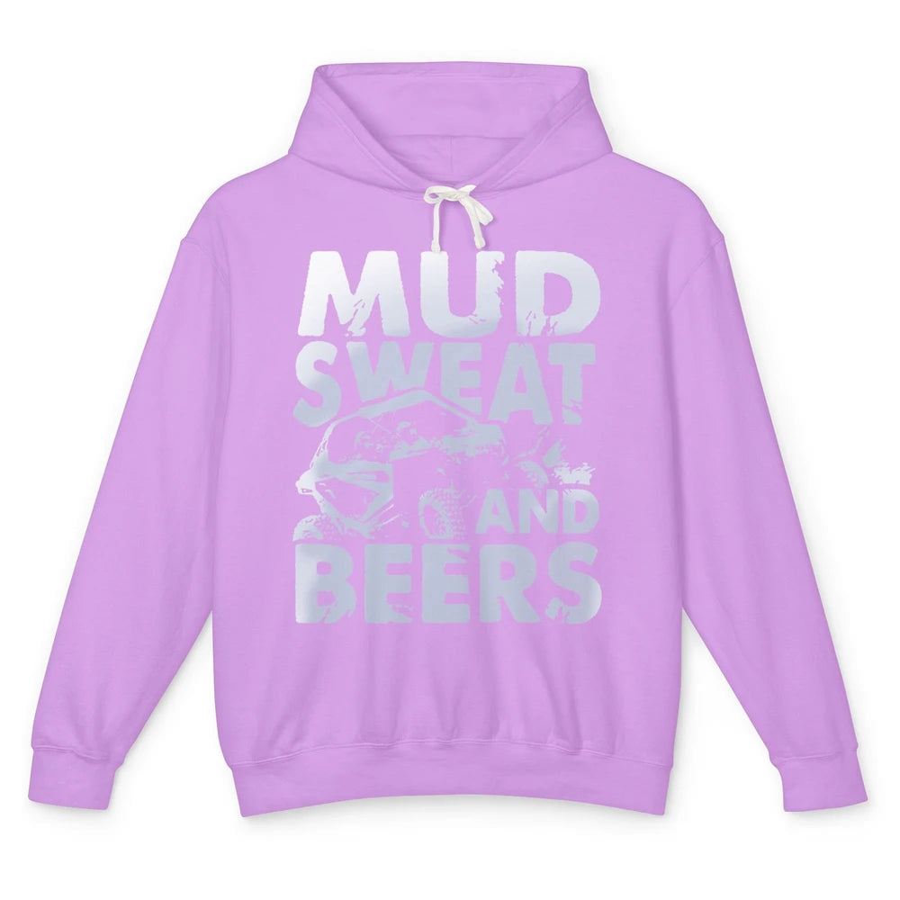 Retro UTV SXS Rider Mud Sweat And Beers ATV Offroad Riding Unisex Lightweight Hoodie