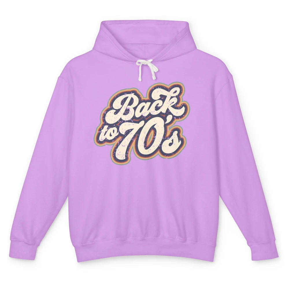 Vintage Made In The 70s Back To 1970s Born Birthday Day Gift Unisex Lightweight Hoodie