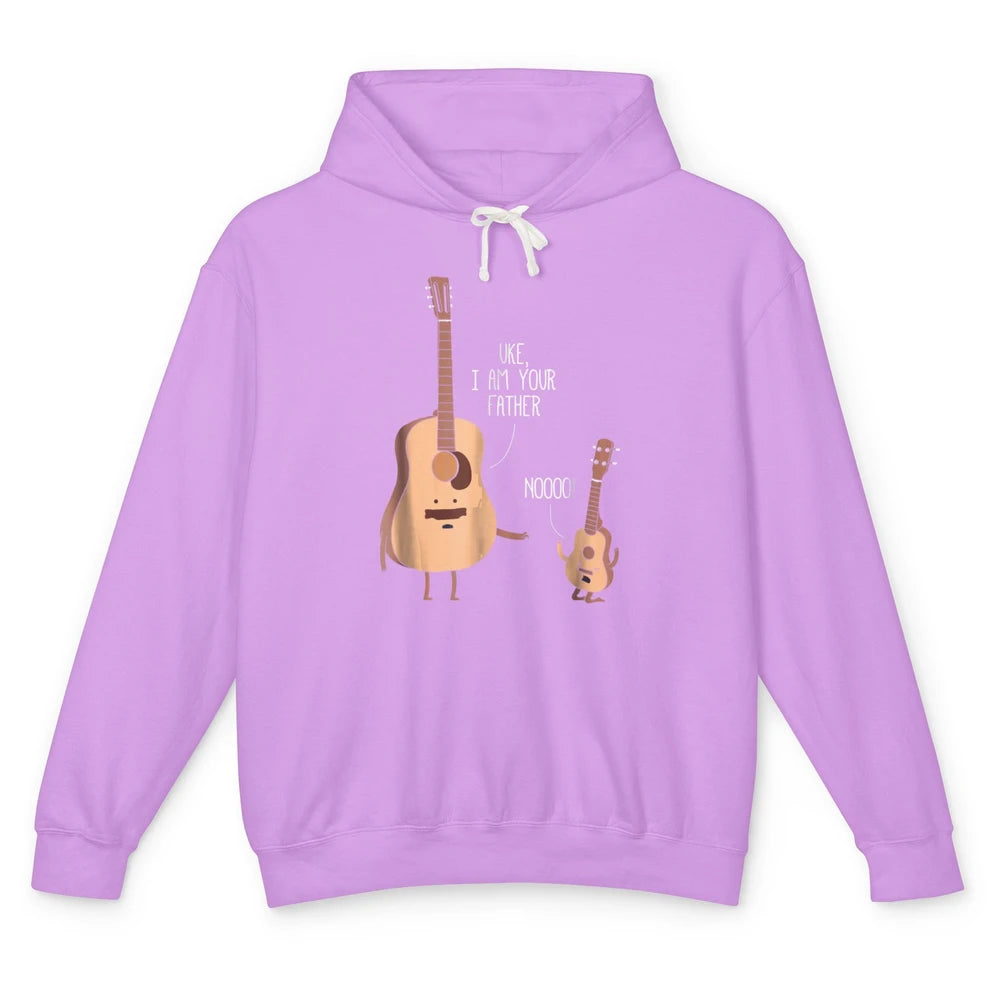 Funny Ukulele Im Your Father Guitar Guitarist Music Joke Pun Unisex Lightweight Hoodie