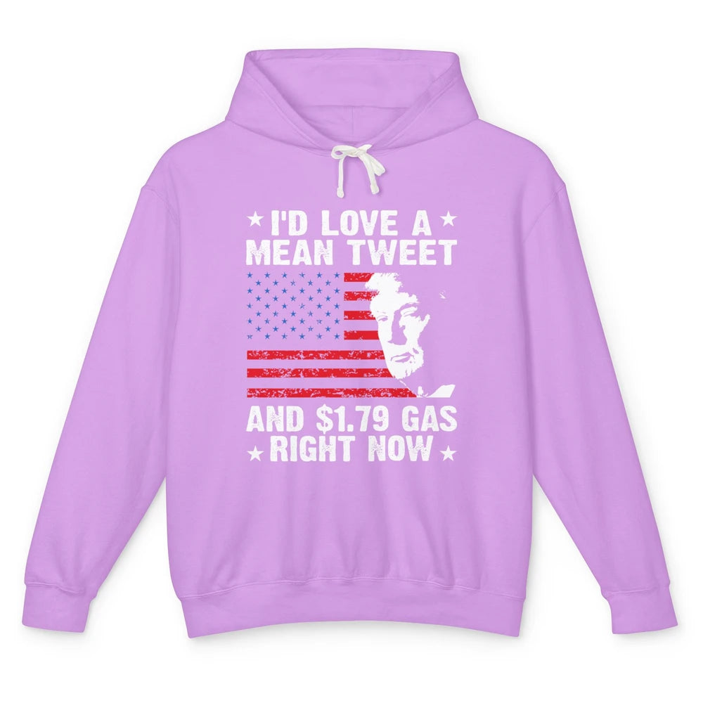 Funny Love Mean Tweets And Cheap Gas Vote Trump Pro Choice Unisex Lightweight Hoodie