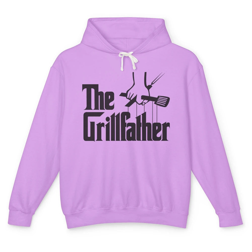 Funny BBQ The Grillfather Grilling Tools Grill And Smoker Unisex Lightweight Hoodie