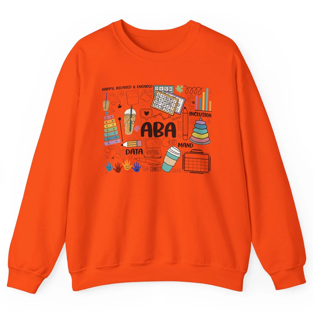 ABA Applied Behavior Analysis Sped Teacher RBT Therapist Unisex Crewneck Sweatshirt