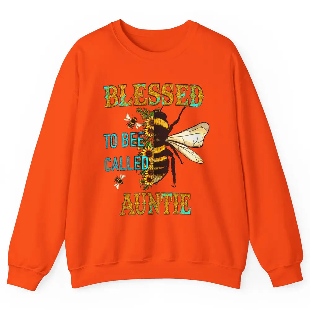 Blessed To Bee Called Auntie Pregnancy Nephew Niece Gift Unisex Crewneck Sweatshirt