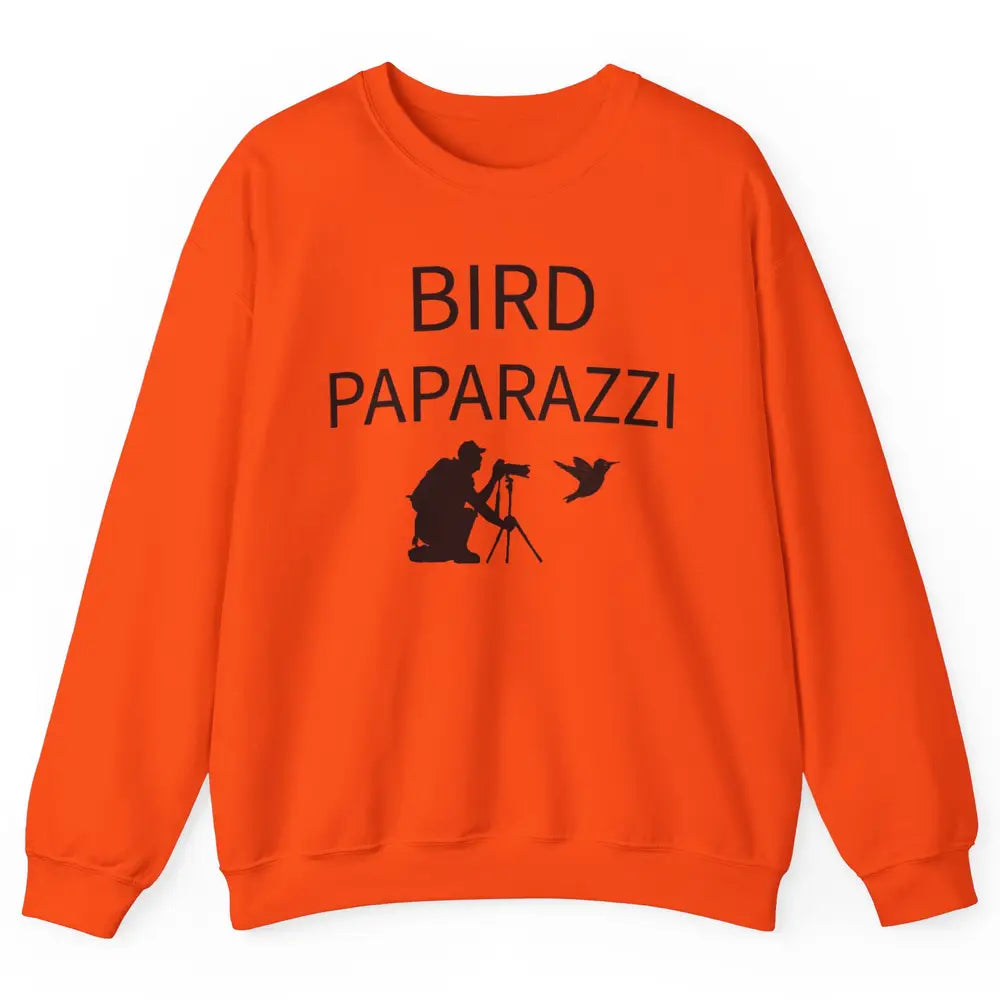 Birdwatching Funny Bird Paparazzi Birding Photography Bird Unisex Crewneck Sweatshirt