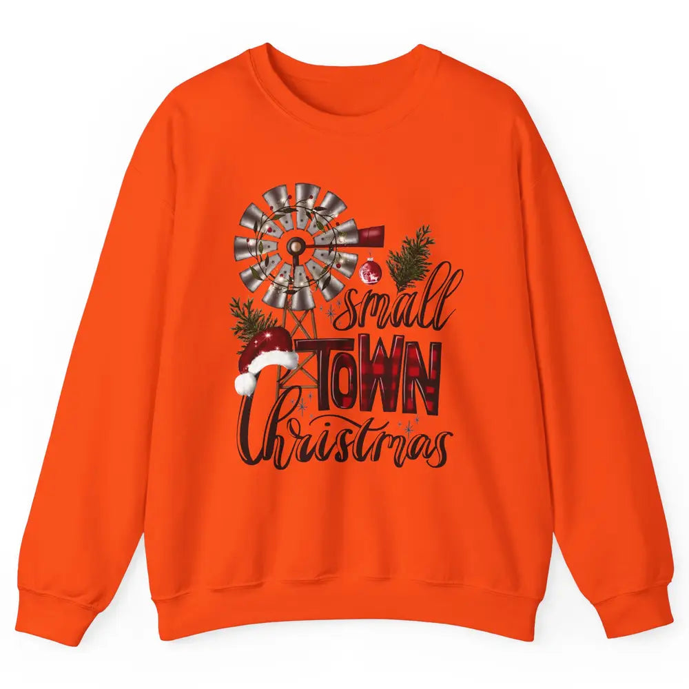 Retro Small Town Christmas Western Hometown Christmas Unisex Crewneck Sweatshirt