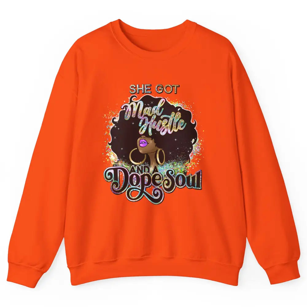 Black Girl She Got A Dope Soul Afro Women Christian Belief Unisex Crewneck Sweatshirt