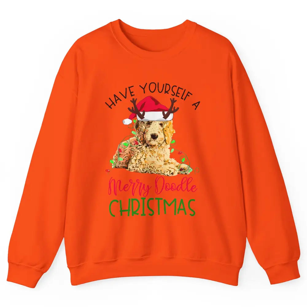 Goldendoodle Have Yourself a Merry Doodle Christmas Dog Mom Unisex Crewneck Sweatshirt