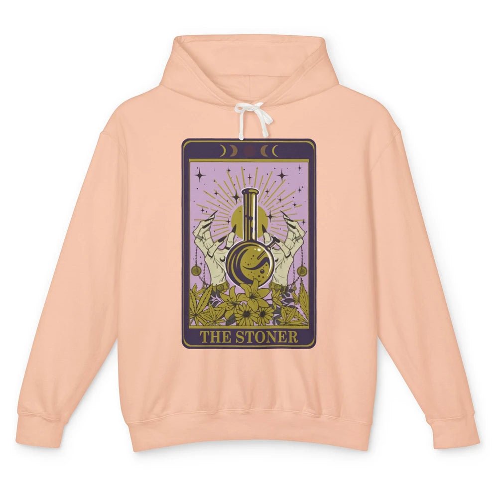 Vintage Witch The Stoner Tarot Card Weed Cannabis Marijuana Unisex Lightweight Hoodie