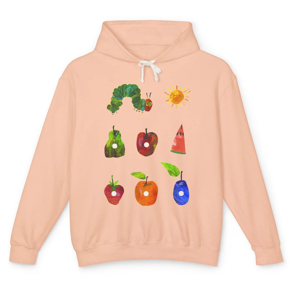 Hungry Caterpillar Fruit Always Hungry Caterpillar Saturday Unisex Lightweight Hoodie