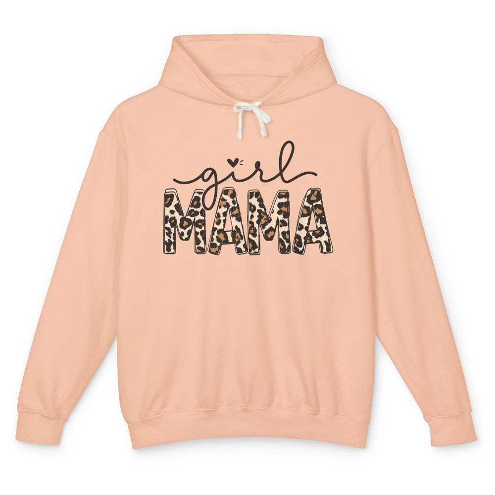 Girl Mama Leopard Mom Of Girls Western Mama Mother Gift Unisex Lightweight Hoodie