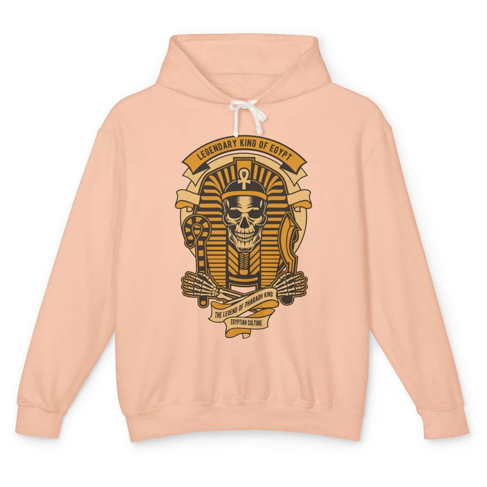 Ancient Egyptian Pyramid Golden King Tut Pharaoh Tutankhamun Unisex Lightweight Hoodie