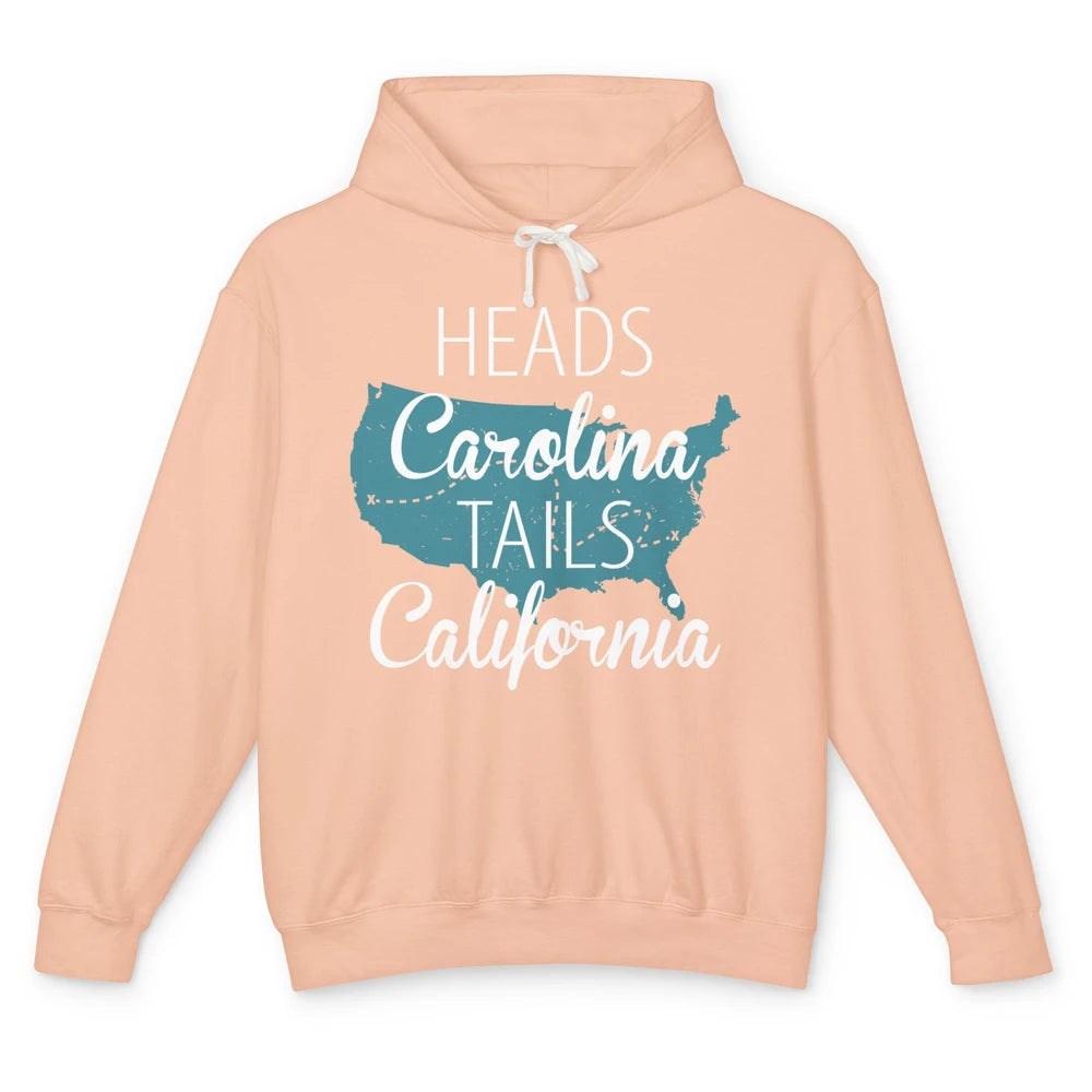 Heads Carolina Tail California Western Country Summer Beach Unisex Lightweight Hoodie