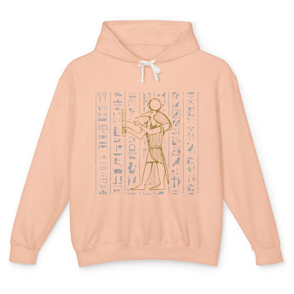 Ancient Egyptian Hieroglyphics Egypt Pyramid Archaeologist Unisex Lightweight Hoodie