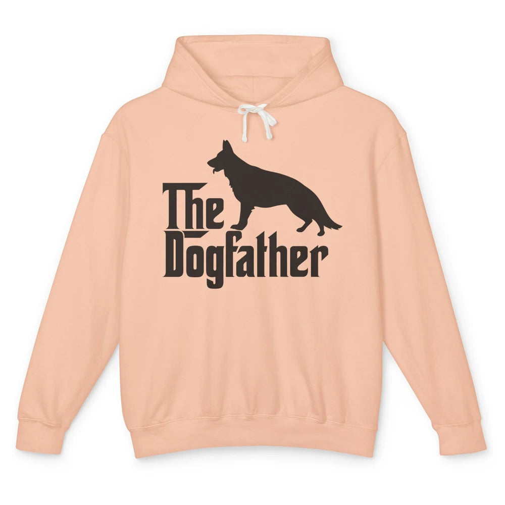 The Dogfather German Shepherd Funny Dog Dad Father Day Unisex Lightweight Hoodie