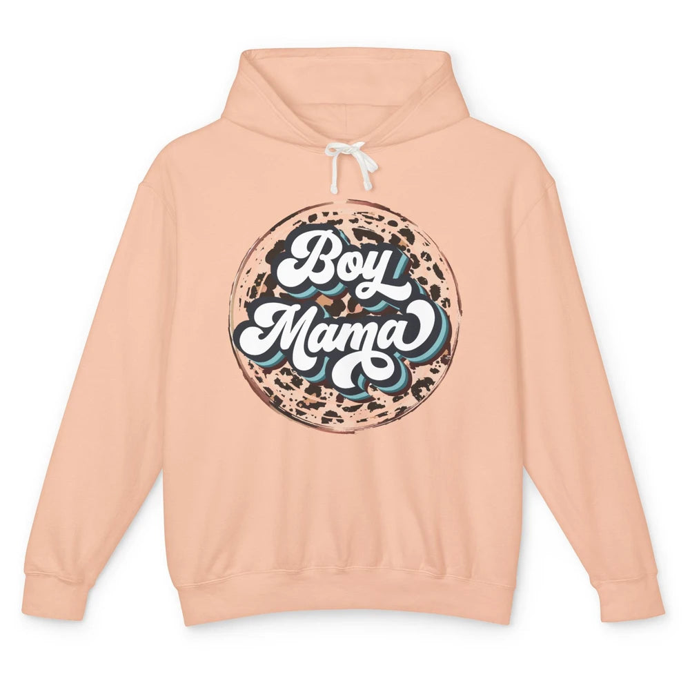 Retro Boy Mama Leopard Lightning Bolt Western Country Mama Unisex Lightweight Hoodie