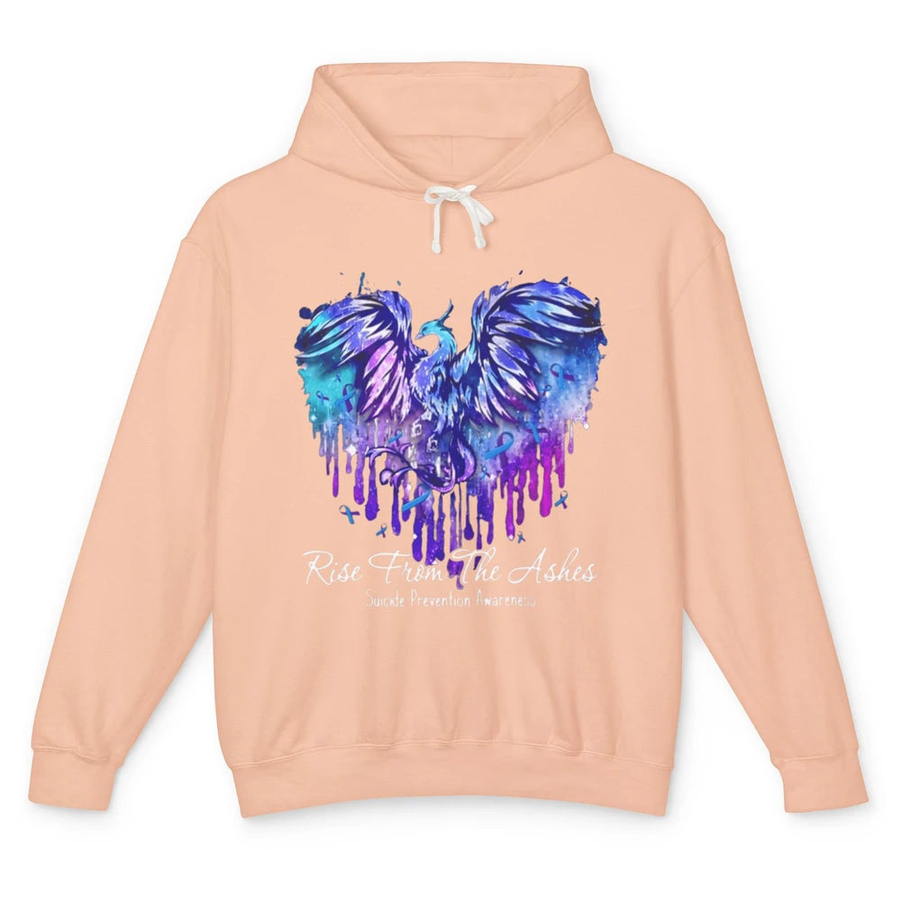 Phoenix Bird Warrior Love Suicide Prevention Awareness Month Unisex Lightweight Hoodie