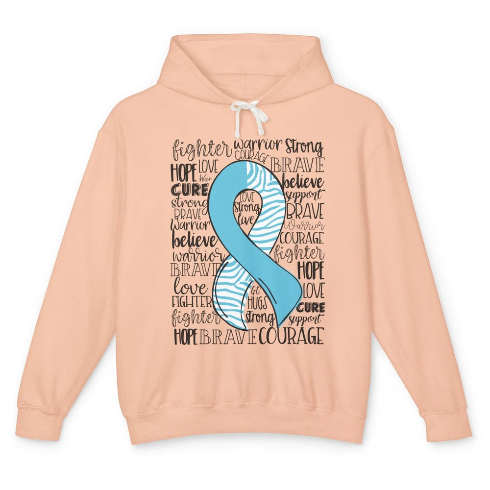 Median Arcuate Ligament Syndrome MALS Blue Ribbon Hope Love Unisex Lightweight Hoodie