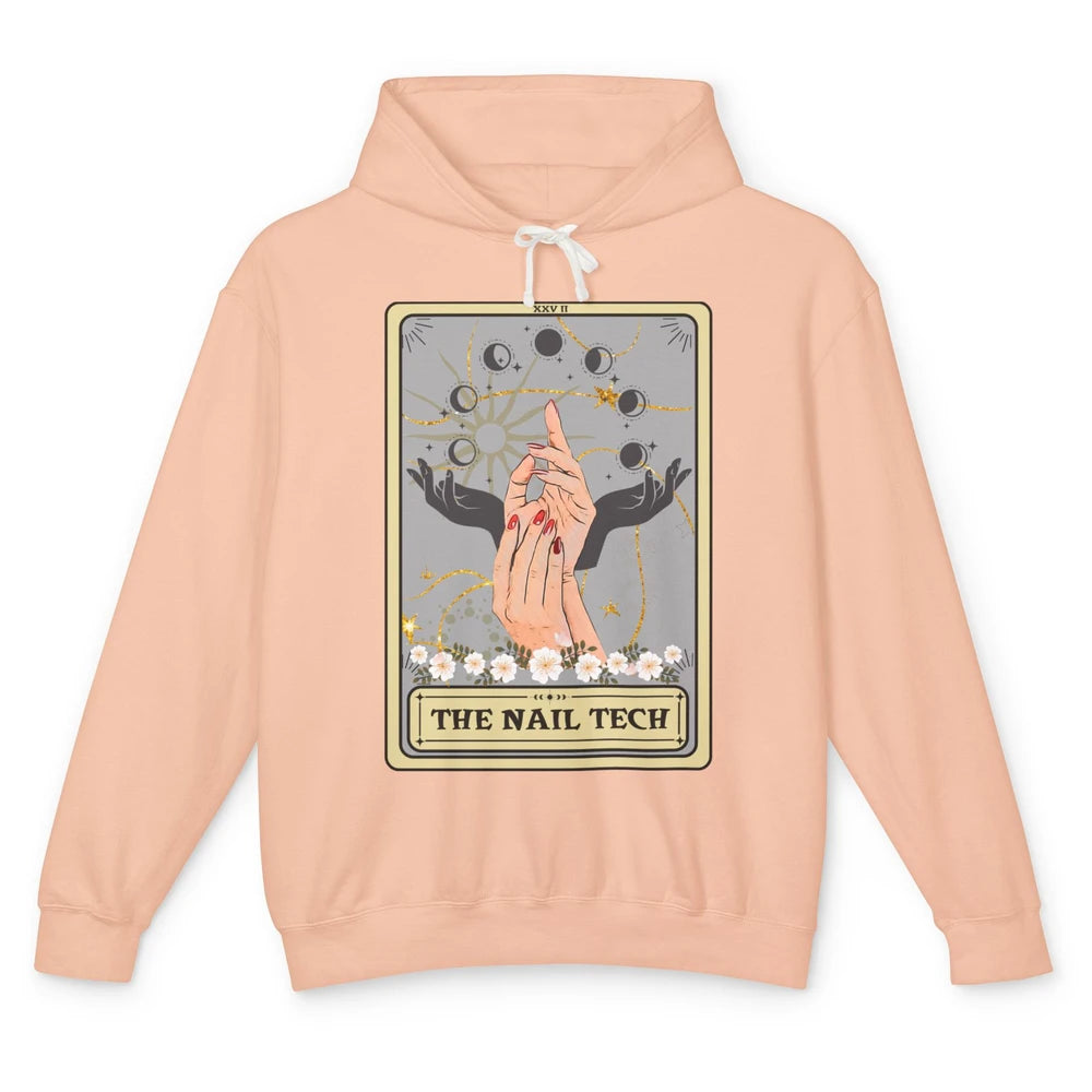 The Nail Tech Tarot Card Beautician Nail Boss Cosmetology Unisex Lightweight Hoodie