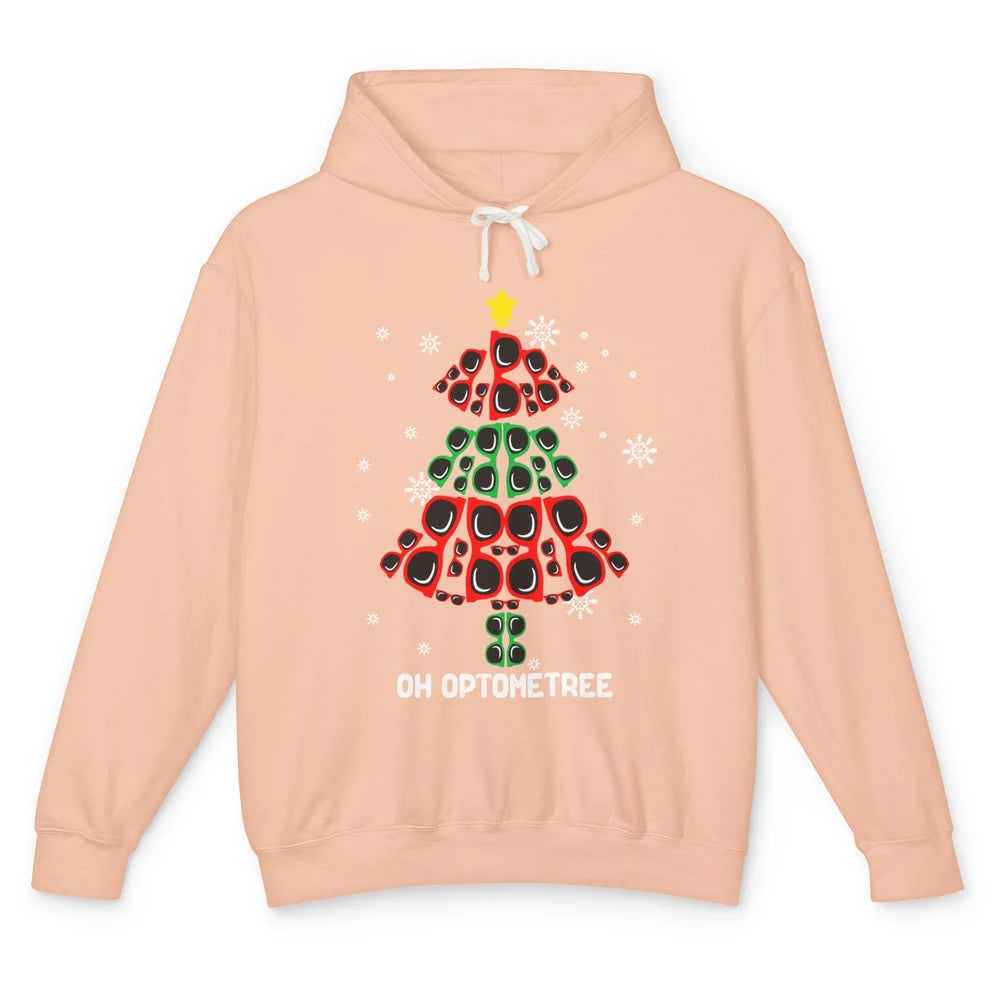 Glasses Christmas Tree Oh Optometree Optometry Optician Gift Unisex Lightweight Hoodie