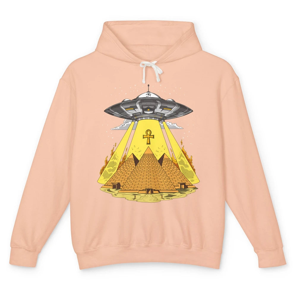 Ancient Egyptian Pyramids Alien Space Annunaki Conspiracy Unisex Lightweight Hoodie