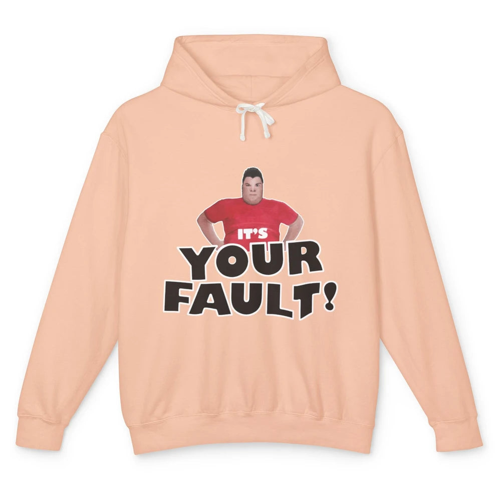 Funny Nikocado Avocado Your Fault Fat Humor Food Meme Pun Unisex Lightweight Hoodie