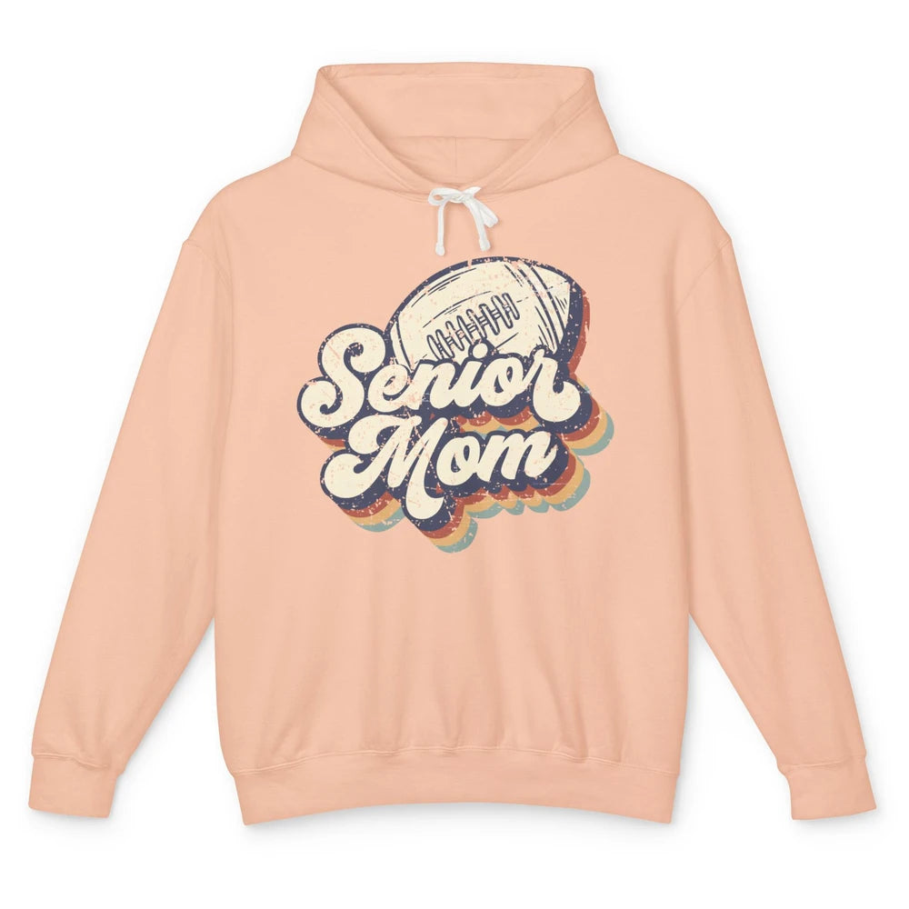 Retro Senior Mom Football Class Of 2022 Graduate Mom Gift Unisex Lightweight Hoodie