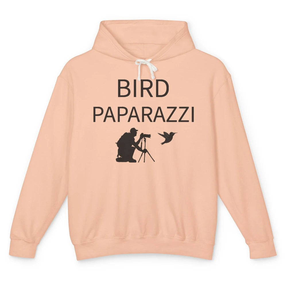 Birdwatching Funny Bird Paparazzi Birding Photography Bird Unisex Lightweight Hoodie