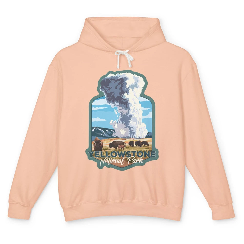 Yellowstone National Park Wyoming Old Faithful Nature Lovers Unisex Lightweight Hoodie