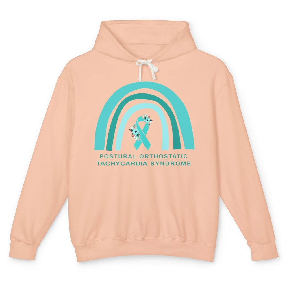 POTS Postural Orthostatic Tachycardia Syndrome Turquoise Unisex Lightweight Hoodie