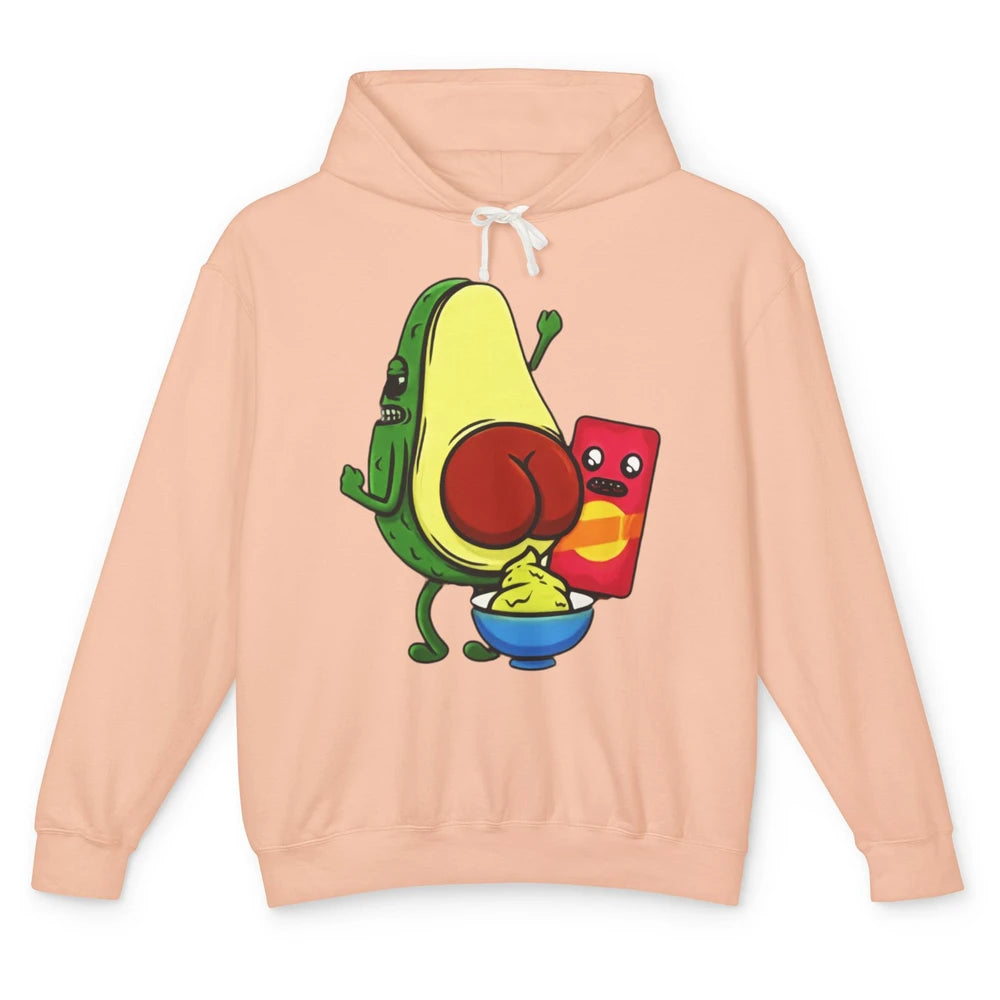 Funny Avocado Pun Wordplay Healthy Eating Habit Vegan Veggie Unisex Lightweight Hoodie