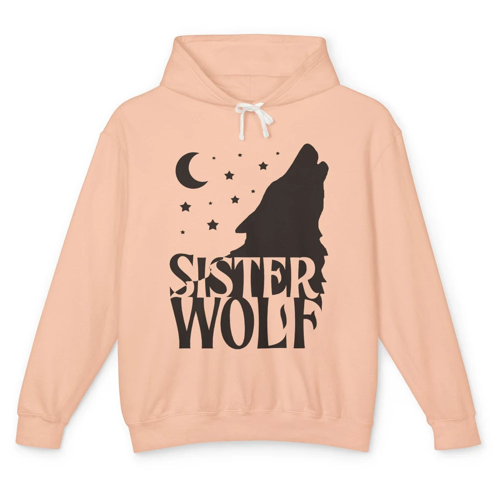 Sister Wolf Wolf Pack Wolf Family Matching Family Outfit Unisex Lightweight Hoodie