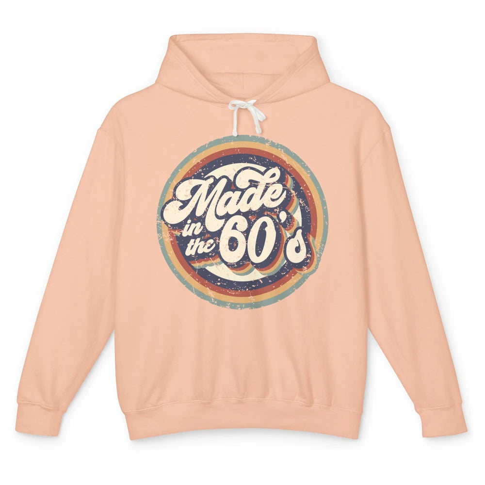 Retro Vintage Made In The 60's 1960s Born Birthday Day Gift Unisex Lightweight Hoodie