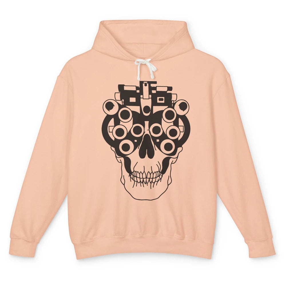 Phoropter Skeleton Optometrist Optician Halloween Optometry Unisex Lightweight Hoodie